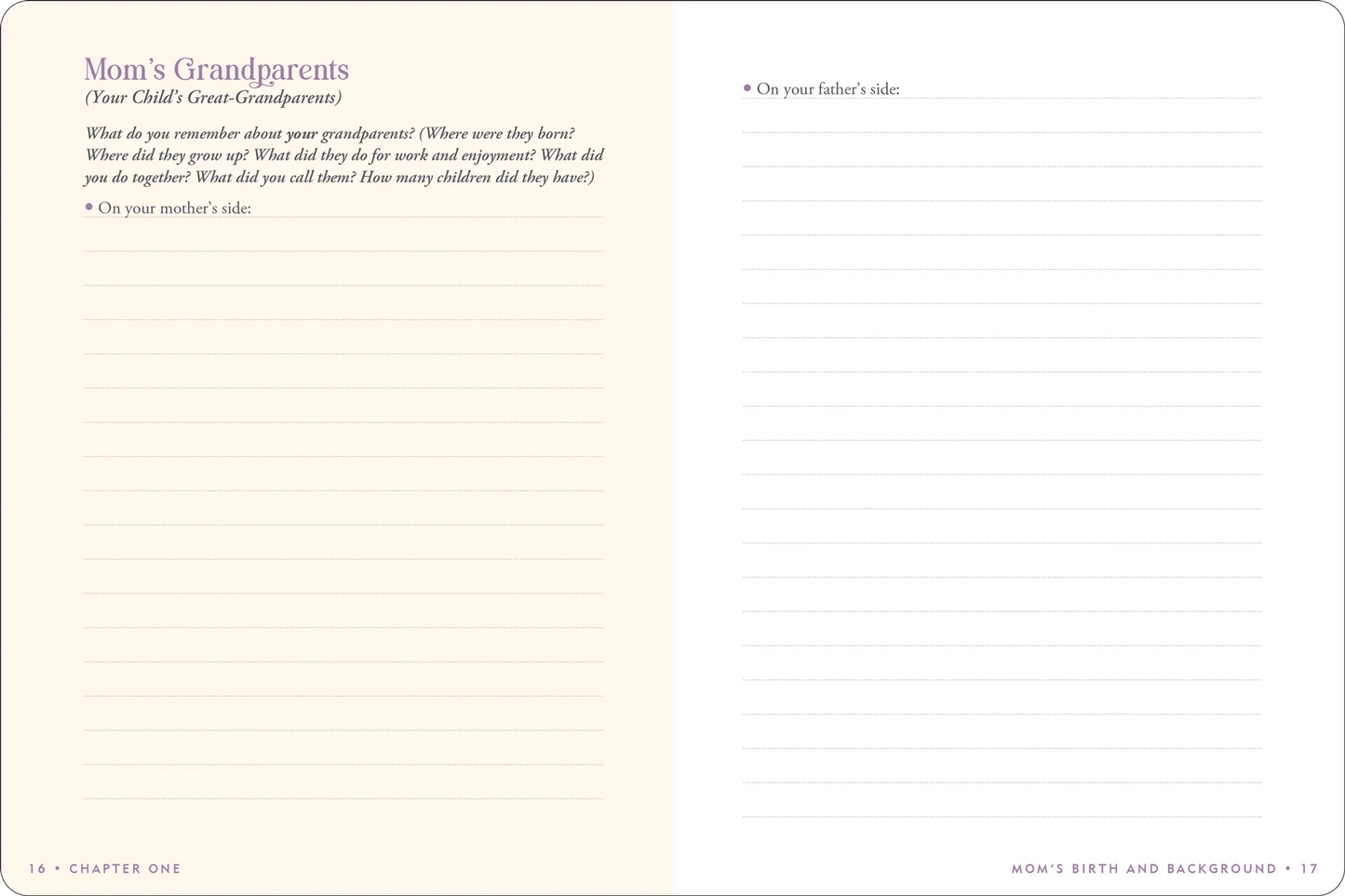 Mom's Story Keepsake Memory Journal