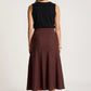 Zala Knit Skirt - Mahogany