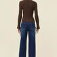 Darby Knit Top Chocolate