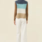 Pallas Stripe Knit Vest - Ice Blue