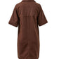 Bonnie Relaxed Shirt Dress  /  Chocolate