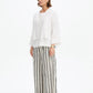 Relaxed Linen Cardi - White