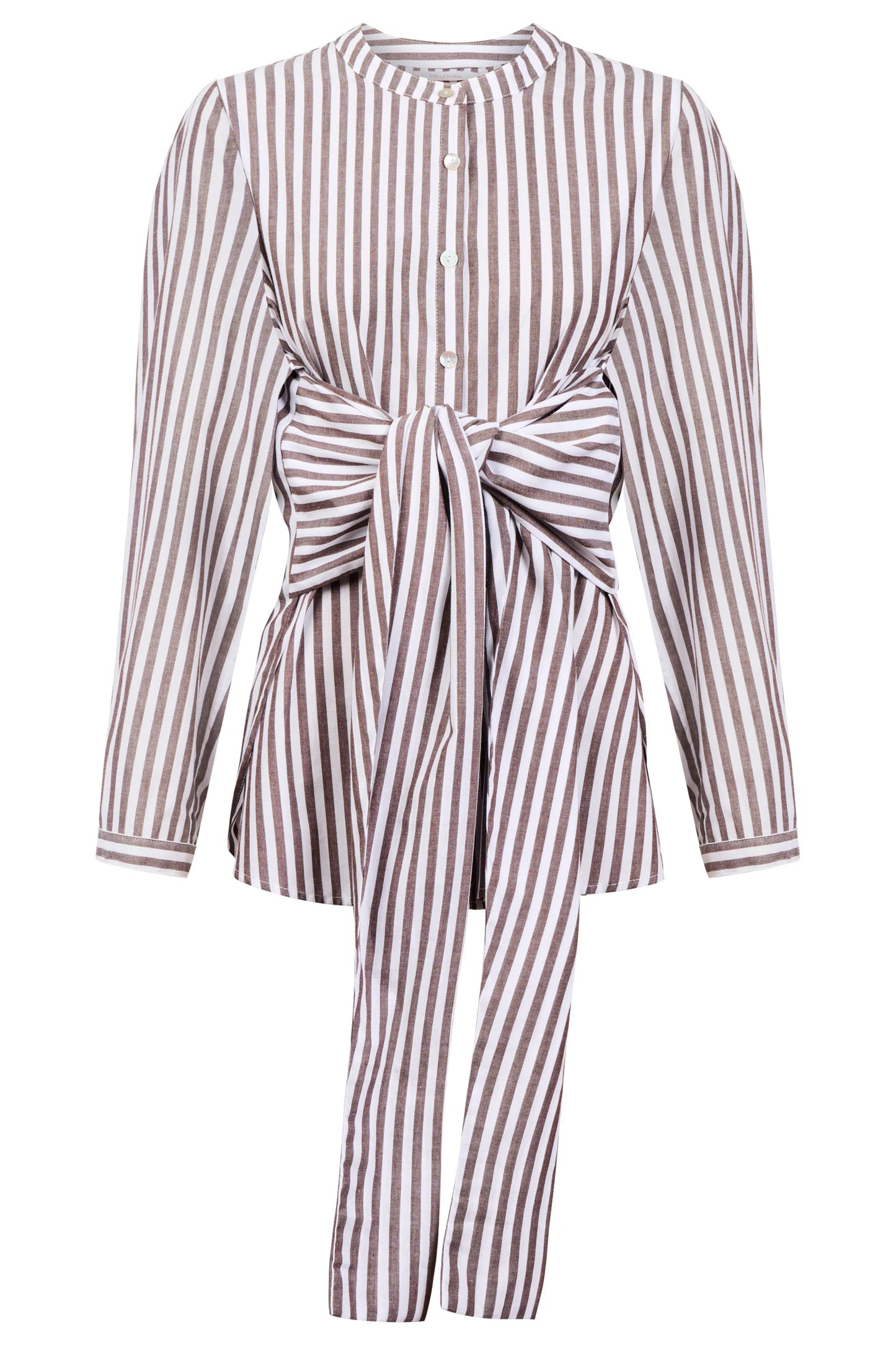 Quinn Wrap Shirt - Chocolate