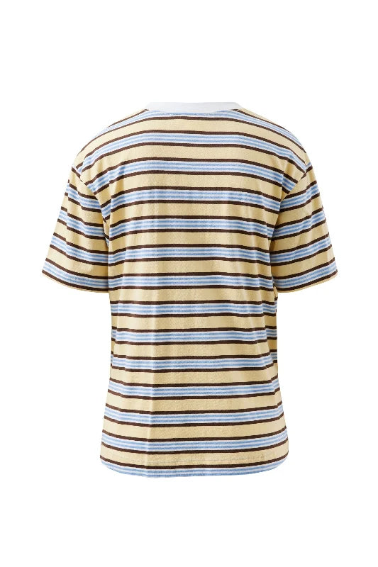STEVIE SLOUCHY TEE / NEW BUTTER BRUNETTE STRIPE