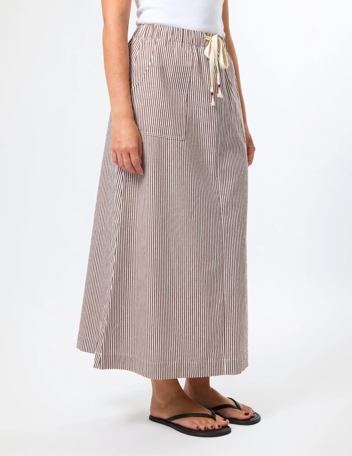 Lena Skirt - Chocolate Stripe