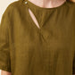Anita Button Top - Olive