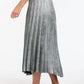 Metallic Skirt - Silver Pewter