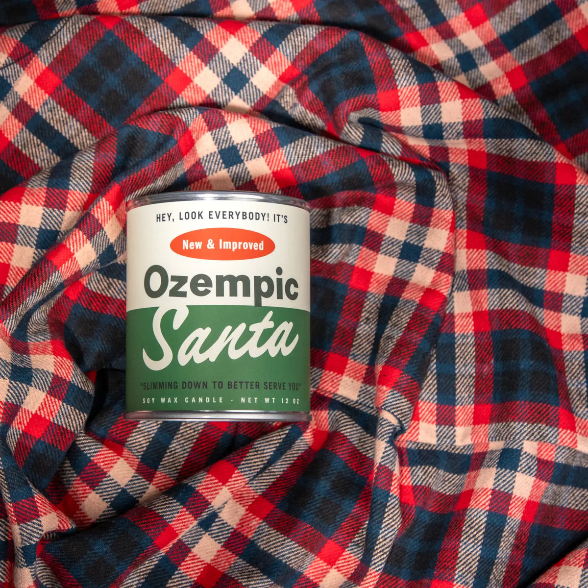 Ozempic Santa Holiday Paint Can Candle
