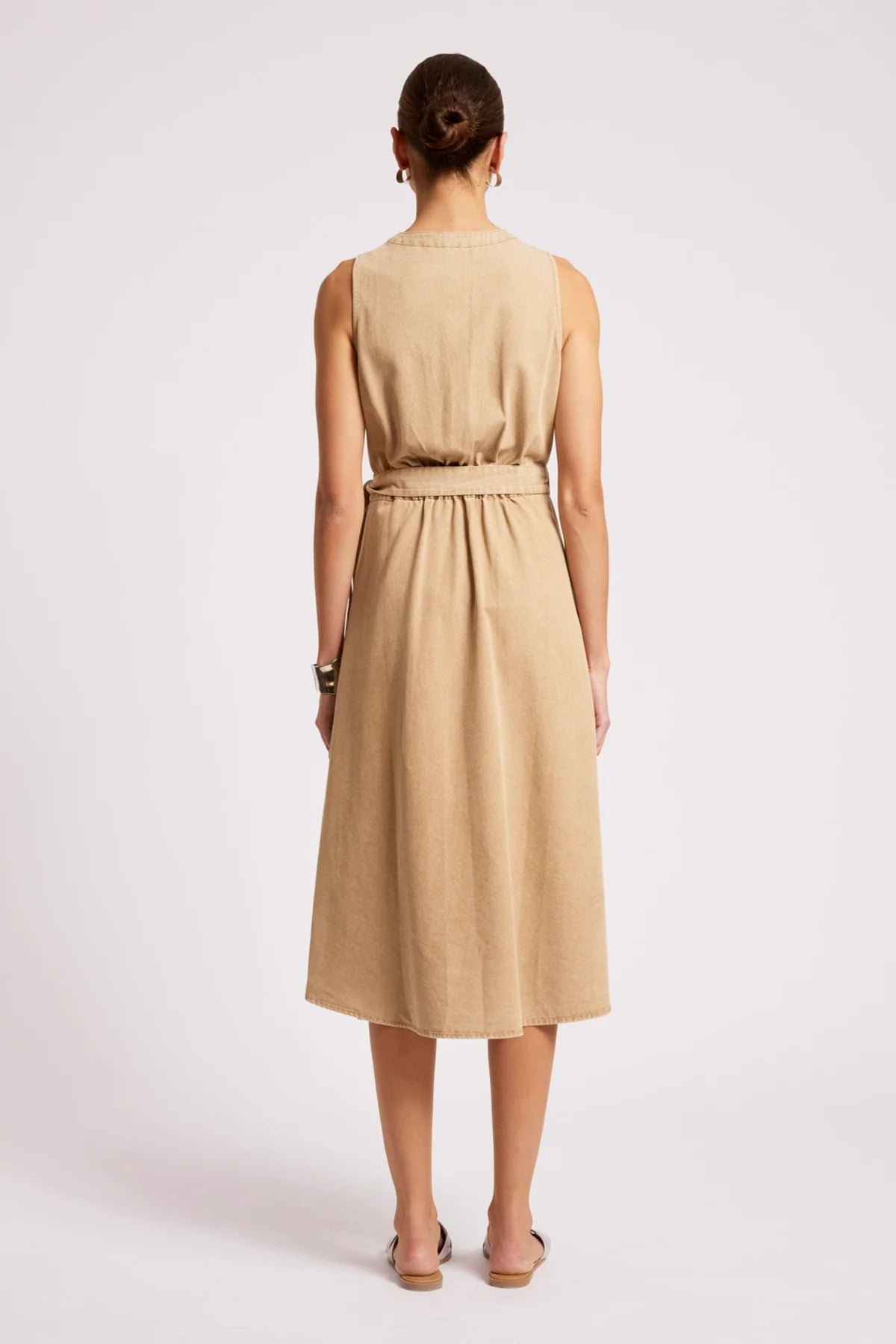 Dusk Denim Wrap Dress - Dune