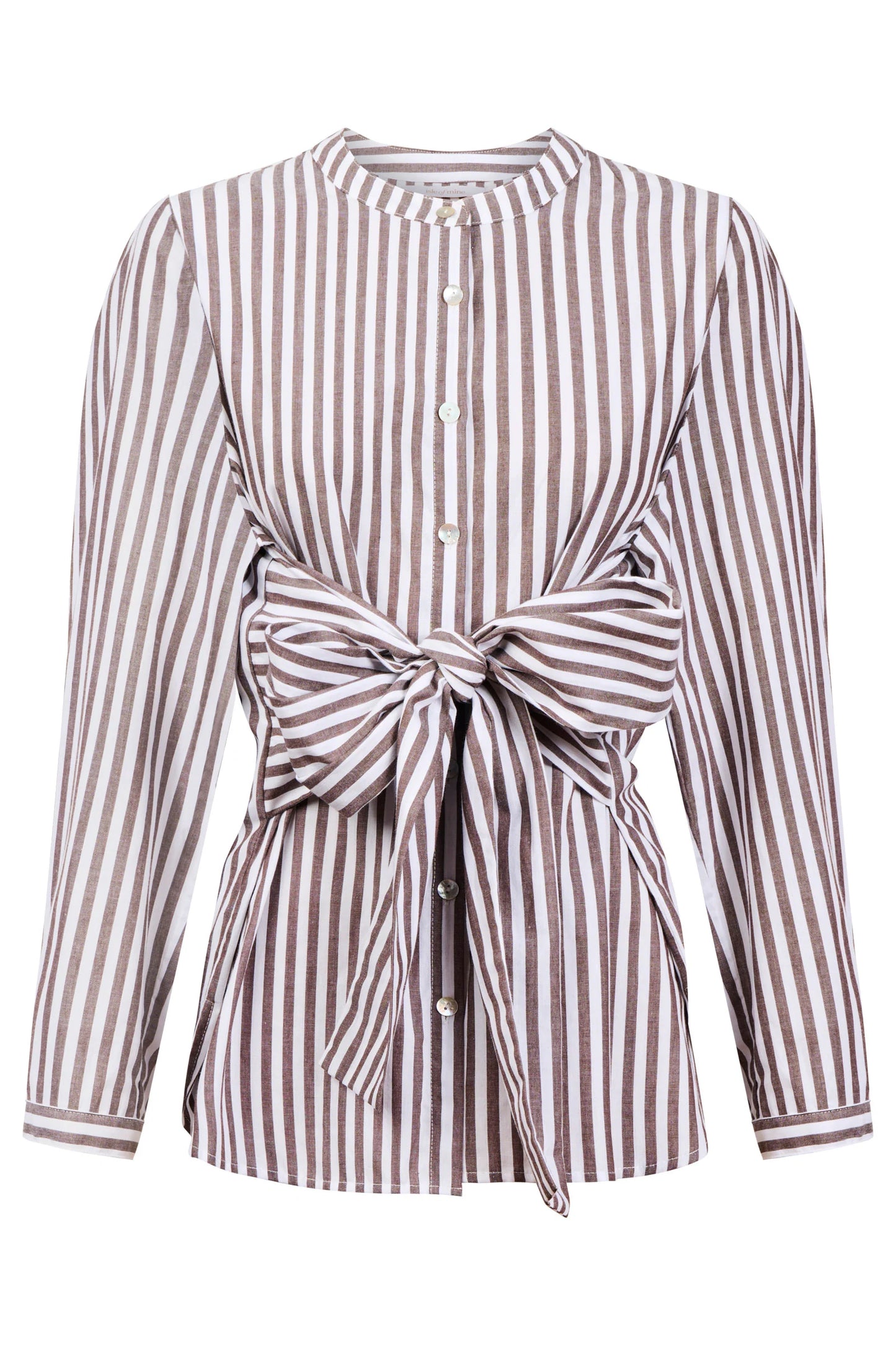Quinn Wrap Shirt - Chocolate