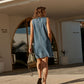 Suki Shift Dress - Fresh Indigo