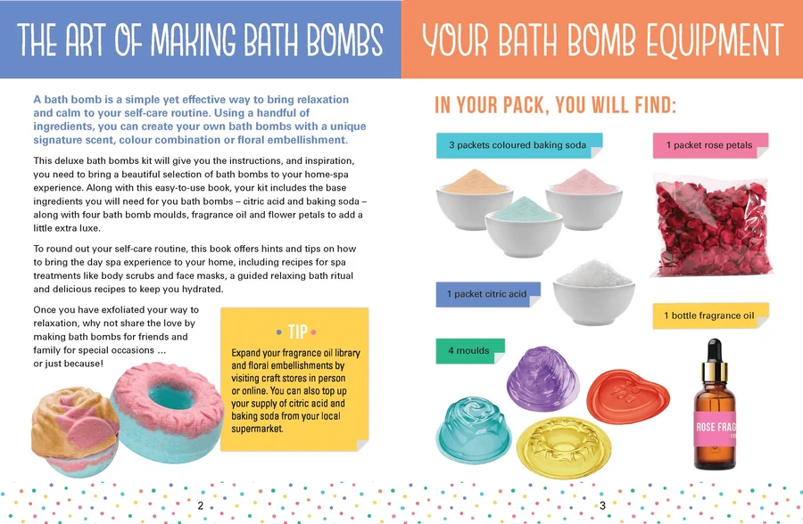 Bath Bombs Deluxe Book & Kit