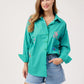 Mykonos Embroidered Stripe Shirt - Green