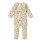 Summer Garden Organic Zipsuit with Feet