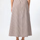Lena Skirt - Chocolate Stripe
