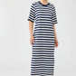 Studio Stripe Tshirt Dress - Indigo