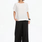 Ladder Raglan Sleeve Top - White