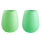 gerbera + leaf | fegg | silicone unbreakable glasses