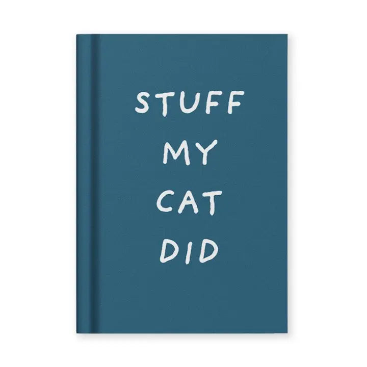 Hard Cover Tiny Notebook - Stuff my Cat Did