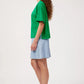 Elba Heart Embellished Tshirt - Green
