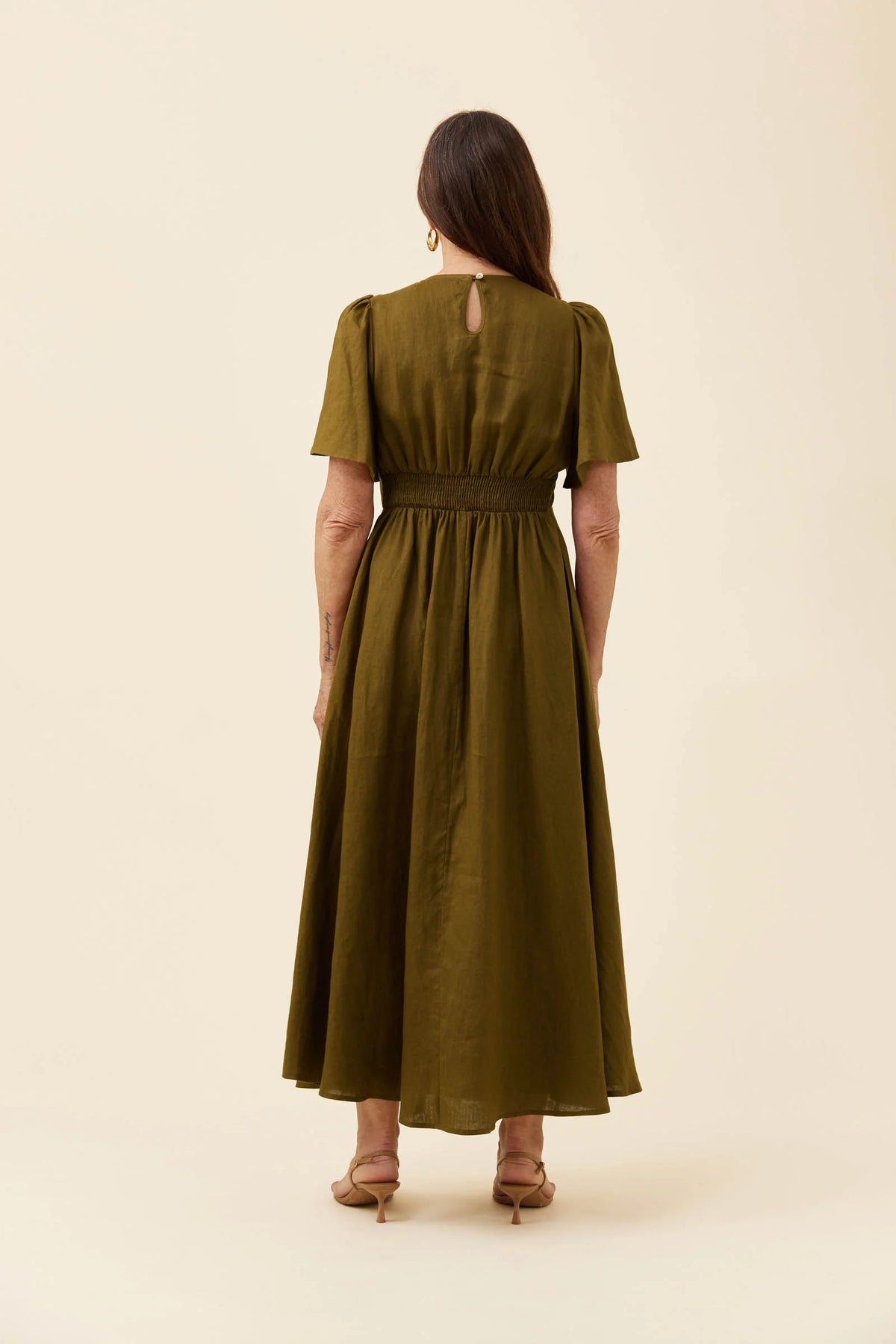 Anita Maxi Dress - Olive