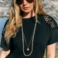 Frida Necklace - Gold/White