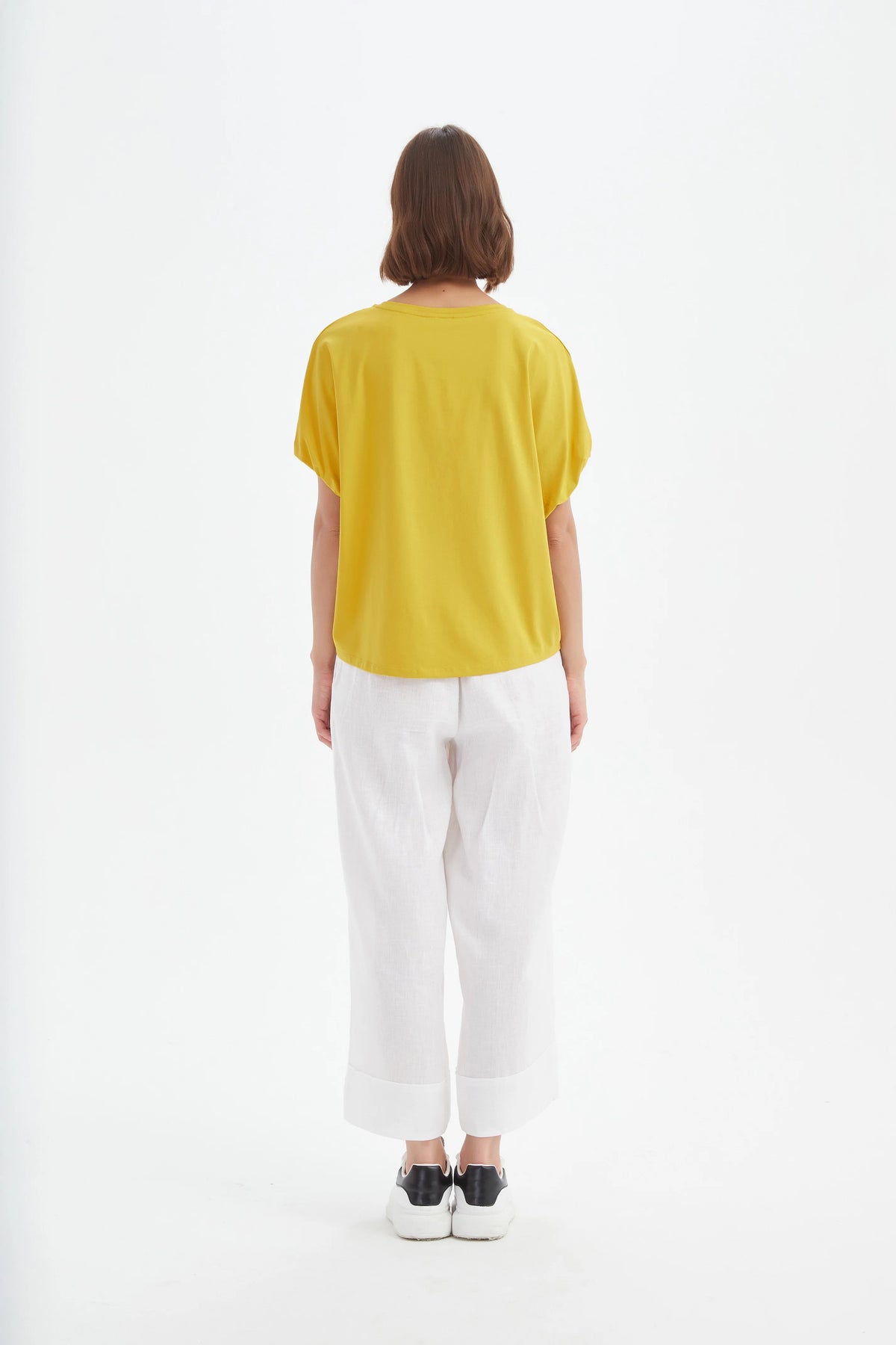 Bubble Sleeve Tee - Sunflower Yellow