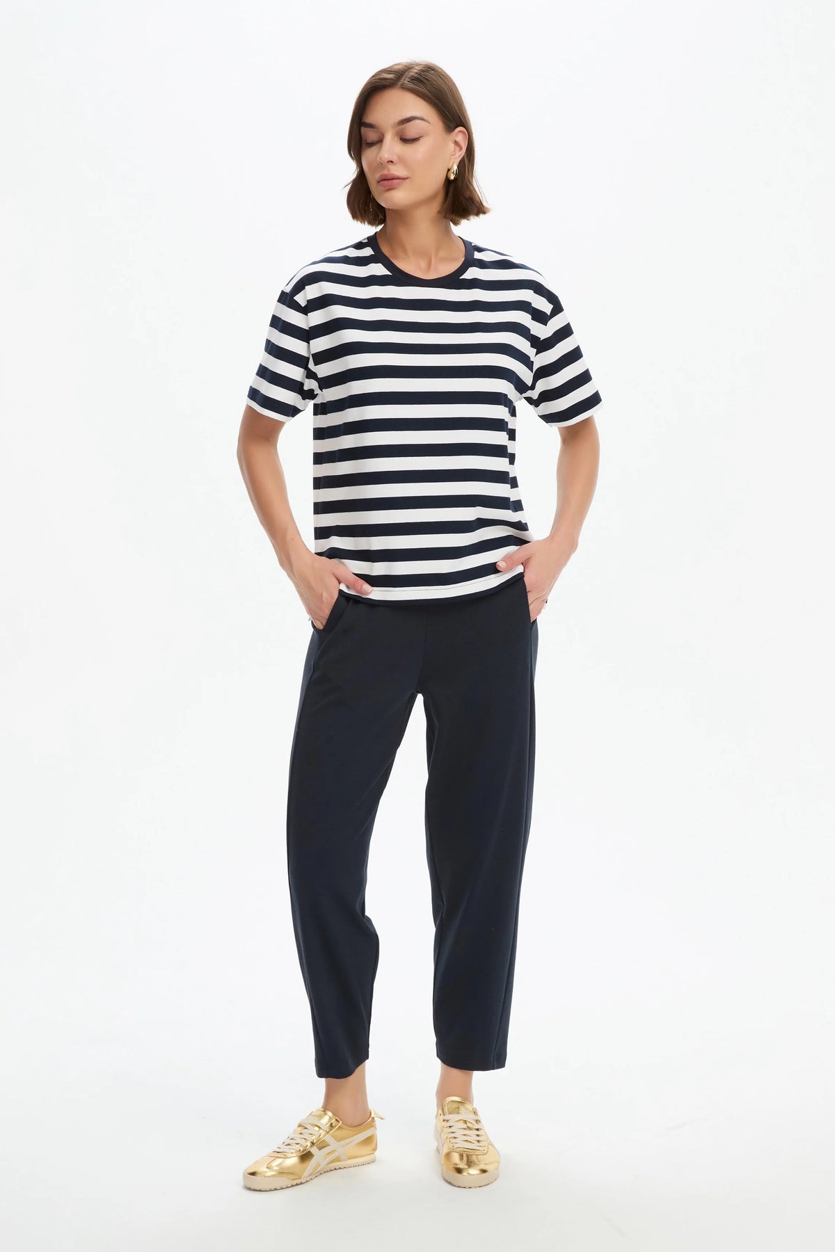 Stripe Boxy Tee