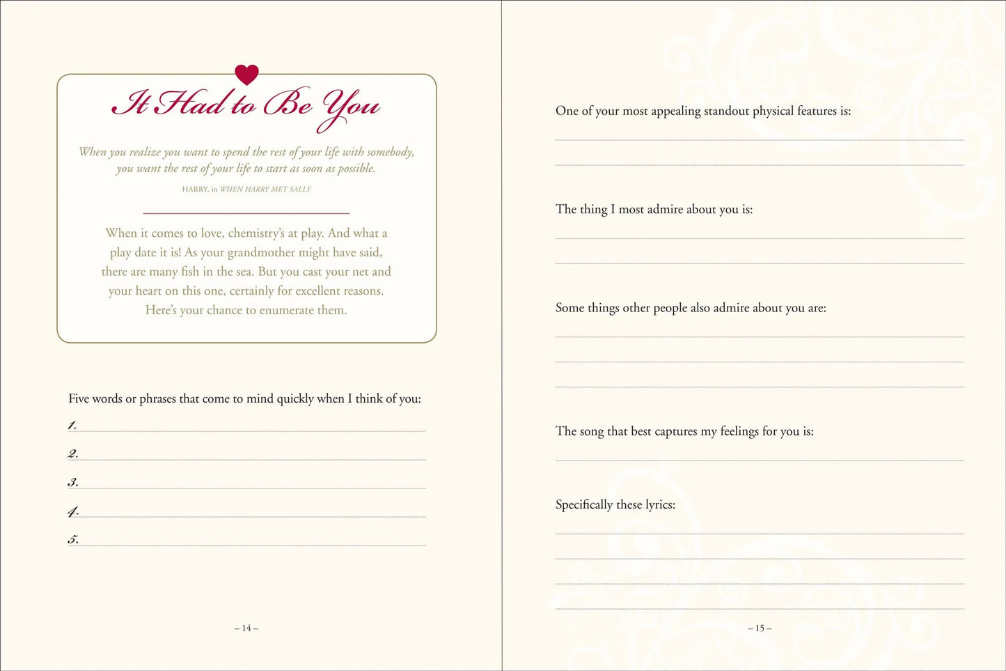 Why I love you - a Journal of Us
