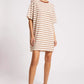 Paloma Striped Dress - Dune/White