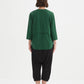 Curved Seam Top - Hunter Green