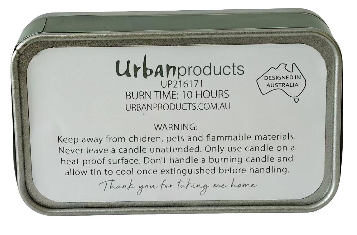 Australiana Candle Tin - Fresh Eucalyptus