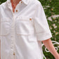 NOA SHORT SLEEVE SHIRT / FRESH ECRU