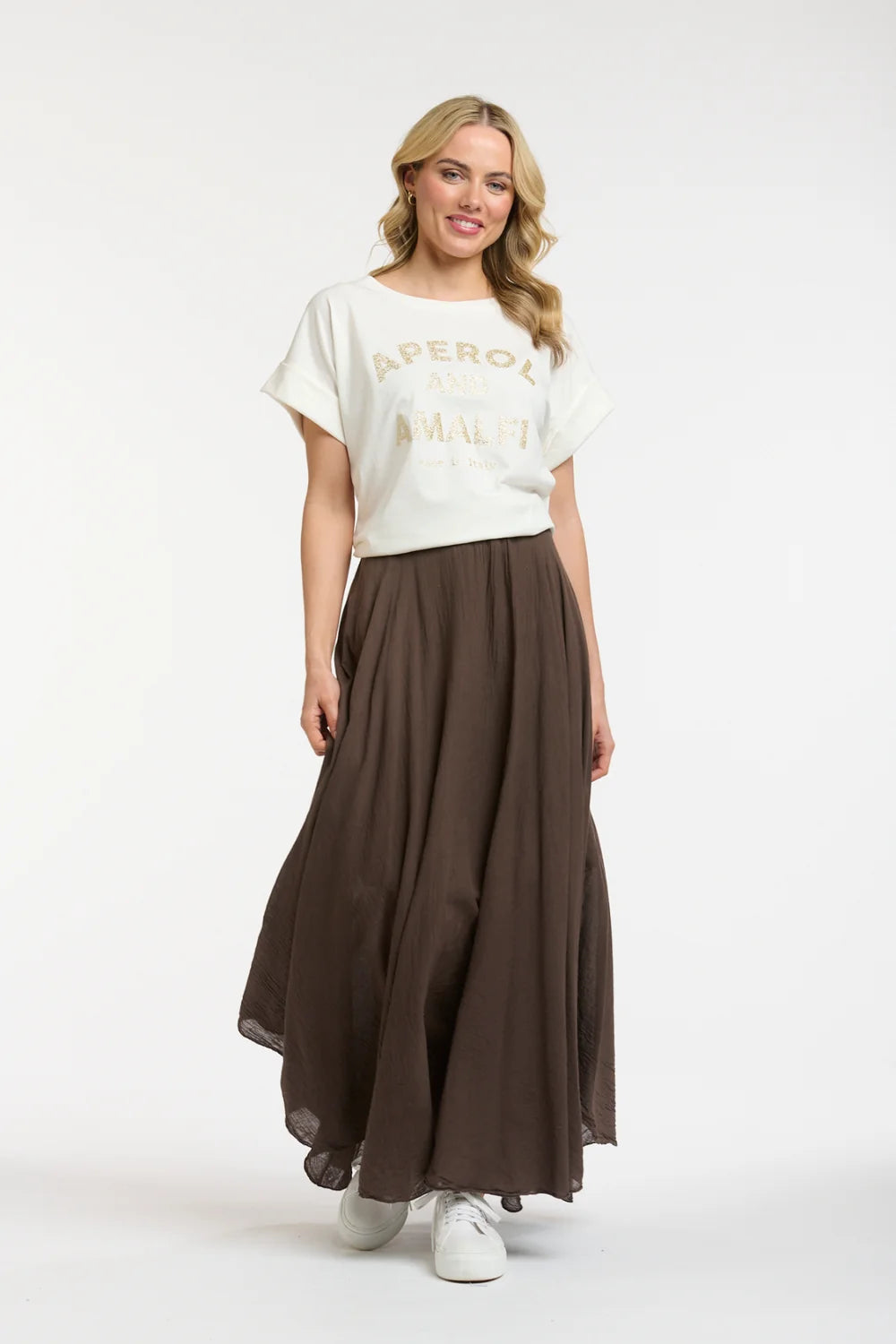 Glitter Aperol Tee - Gold - One Size