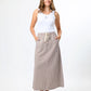 Lena Skirt - Chocolate Stripe