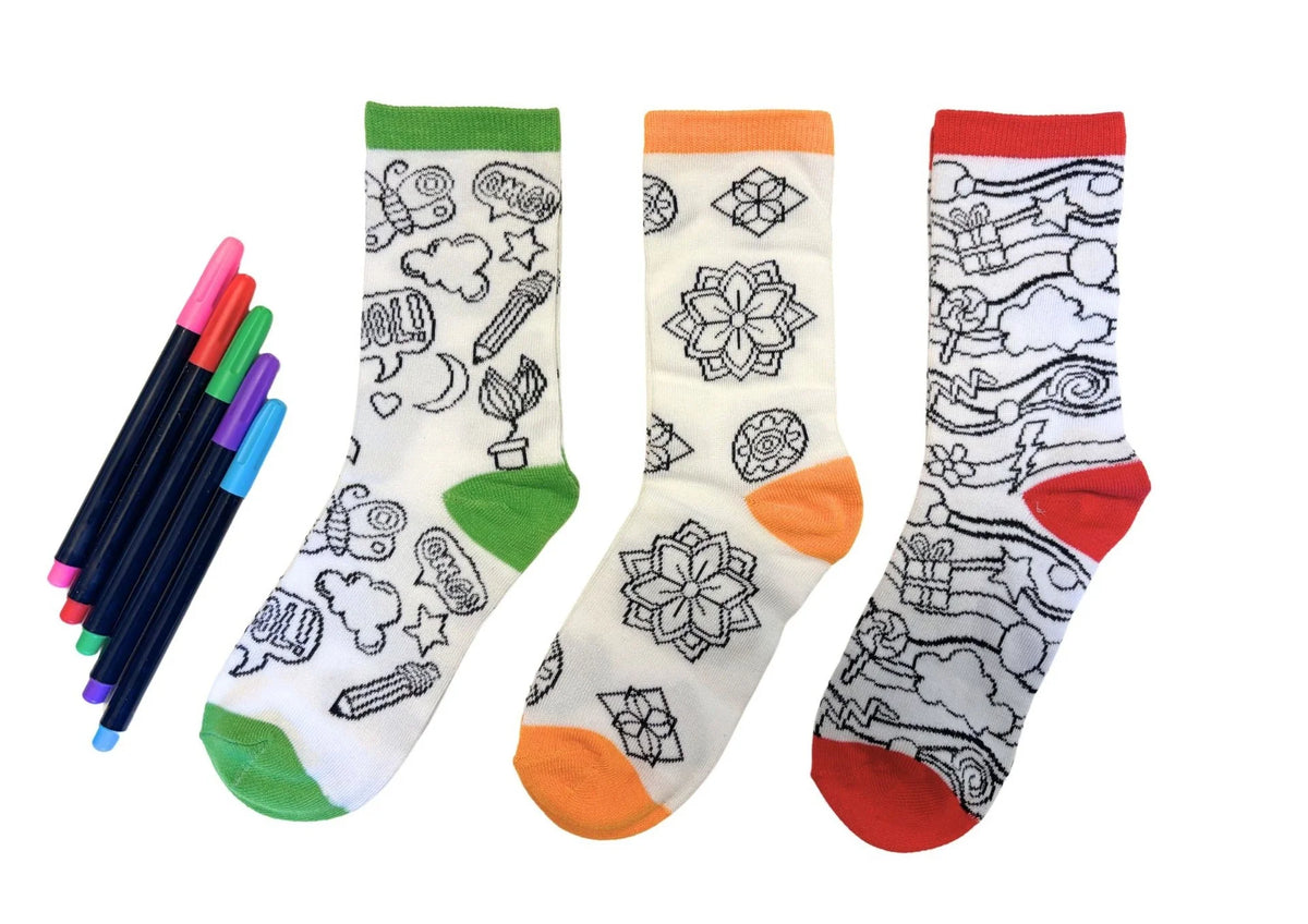 Doodle Socks - Colour Your Own Socks in Tube