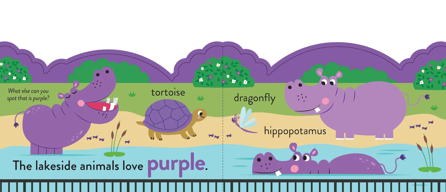 Chunky Scenes Board Book - My First Colours- At the Zoo
