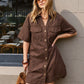 Bonnie Relaxed Shirt Dress  /  Chocolate