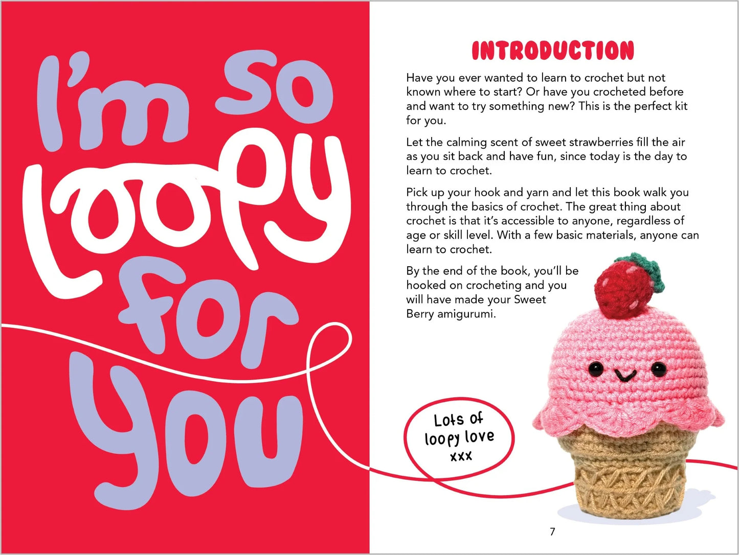 Loopy Crochet Book & Kit - Sweet Berry
