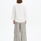 Relaxed Linen Cardi - White