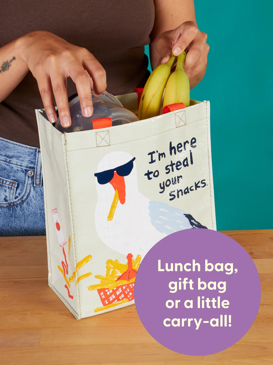 Handy Tote Bag - Steal Your Snacks