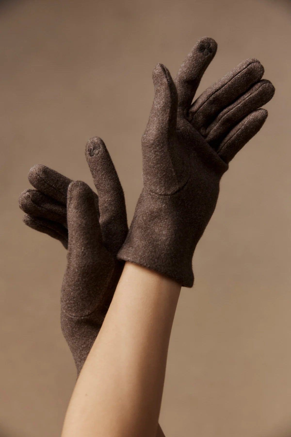 Berber Rib Glove Cocoa