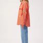 Mykonos Embroidered Stripe Shirt - Pink