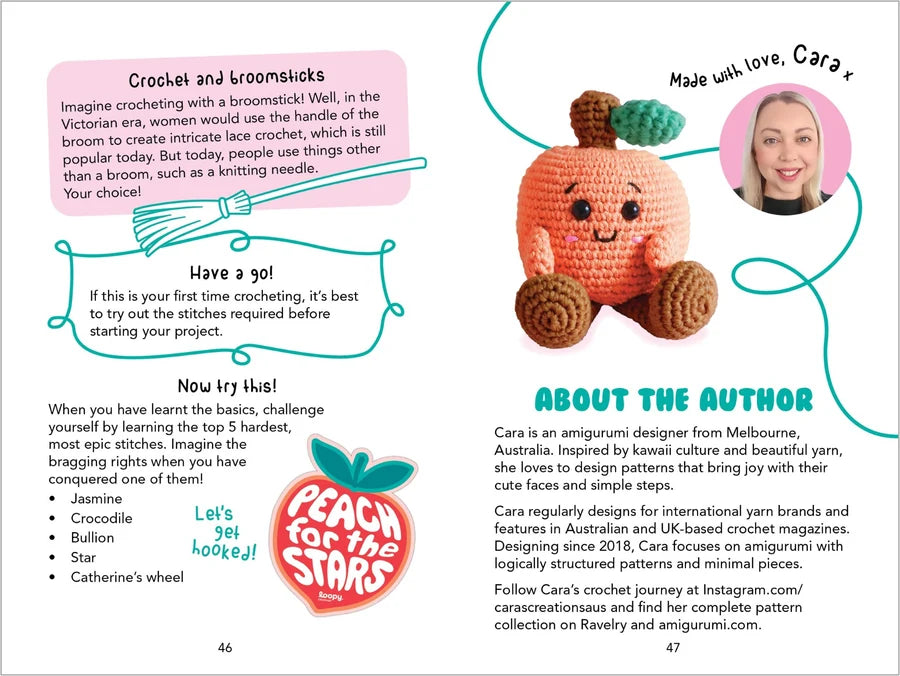 Loopy Crochet Book & Kit - Perfect Peach