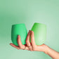 gerbera + leaf | fegg | silicone unbreakable glasses