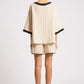 Maris Relaxed Splice Top One Size - Tusk / Black