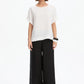 Ladder Raglan Sleeve Top - White