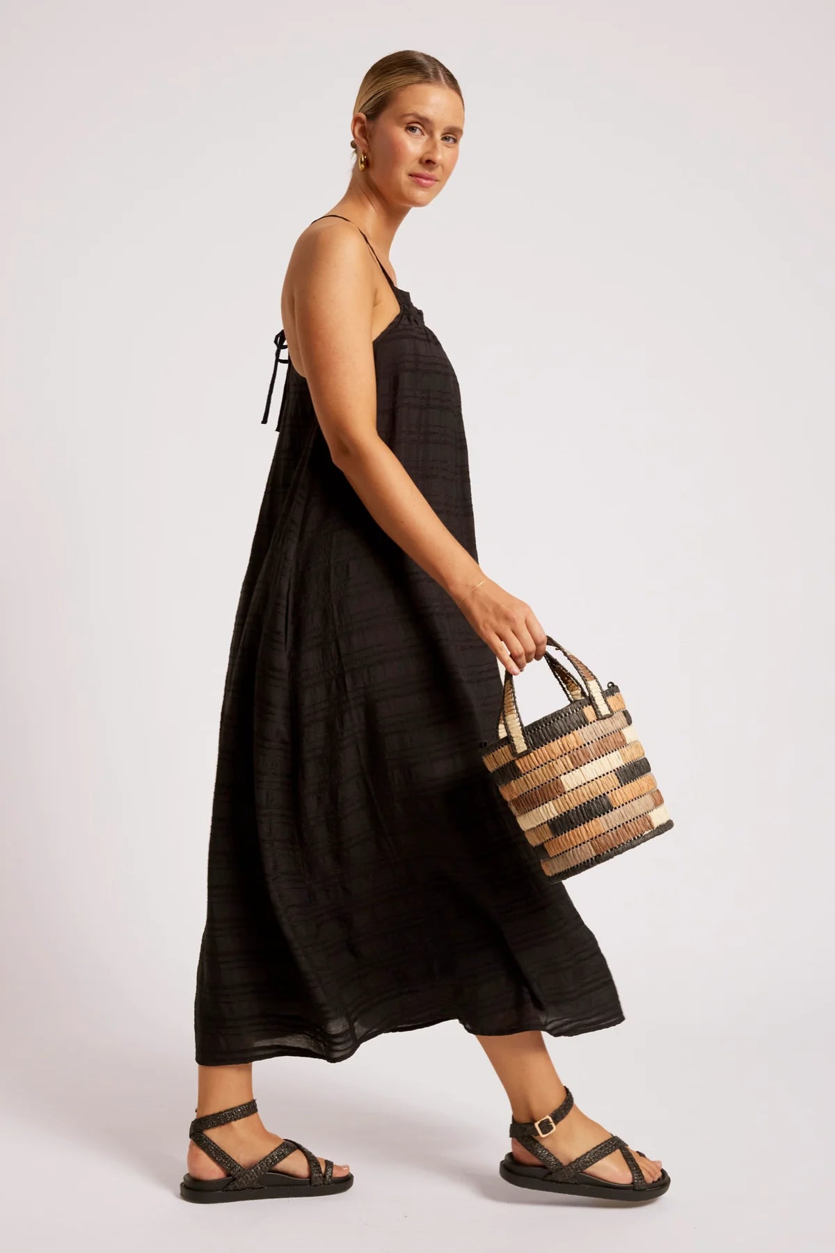 Sovana Tank Maxi Dress - Black