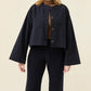 Farida Convertible Coat - Navy