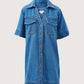 Bonnie Relaxed Shirt Dress - Fresh Indigo
